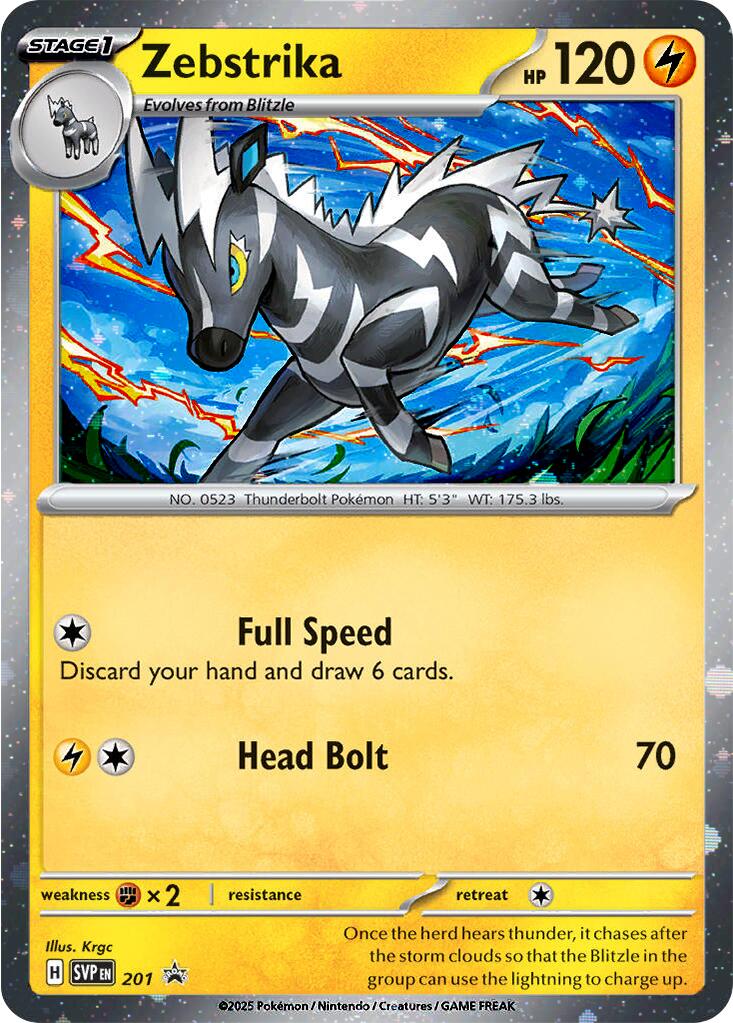 Zebstrika (201) (Cosmos Holo) [Scarlet & Violet: Black Star Promos] | Good Games Cannington