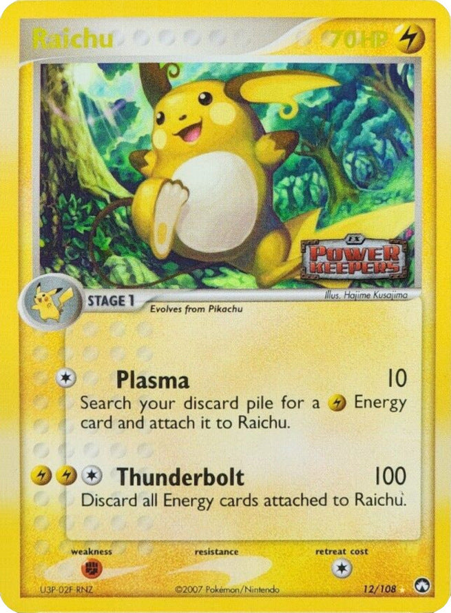 Raichu (12/108) (Stamped) [EX: Power Keepers] | Good Games Cannington