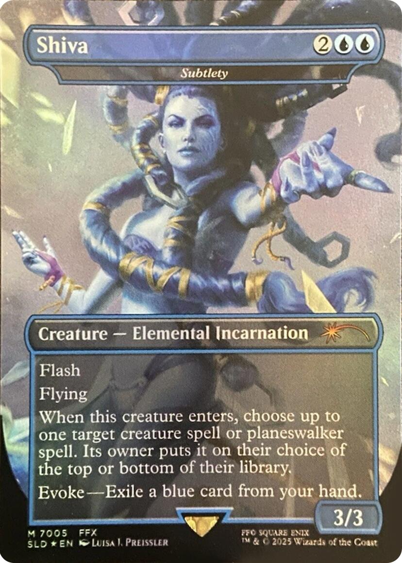Shiva - Subtlety (Rainbow Foil) [Secret Lair Drop Series] | Good Games Cannington