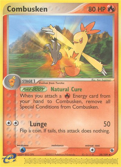Combusken (28/109) [EX: Ruby & Sapphire] | Good Games Cannington