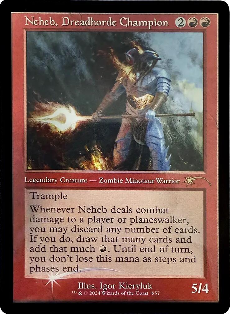 Neheb, Dreadhorde Champion (Retro Frame) [Secret Lair Drop Series] | Good Games Cannington
