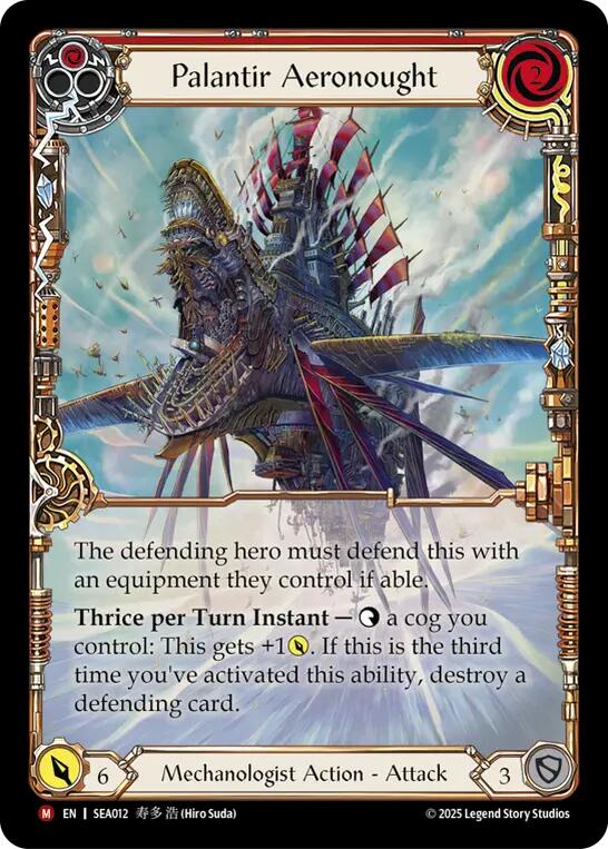 Palantir Aeronought (Extended Art) [SEA012] (High Seas)  Rainbow Foil | Good Games Cannington