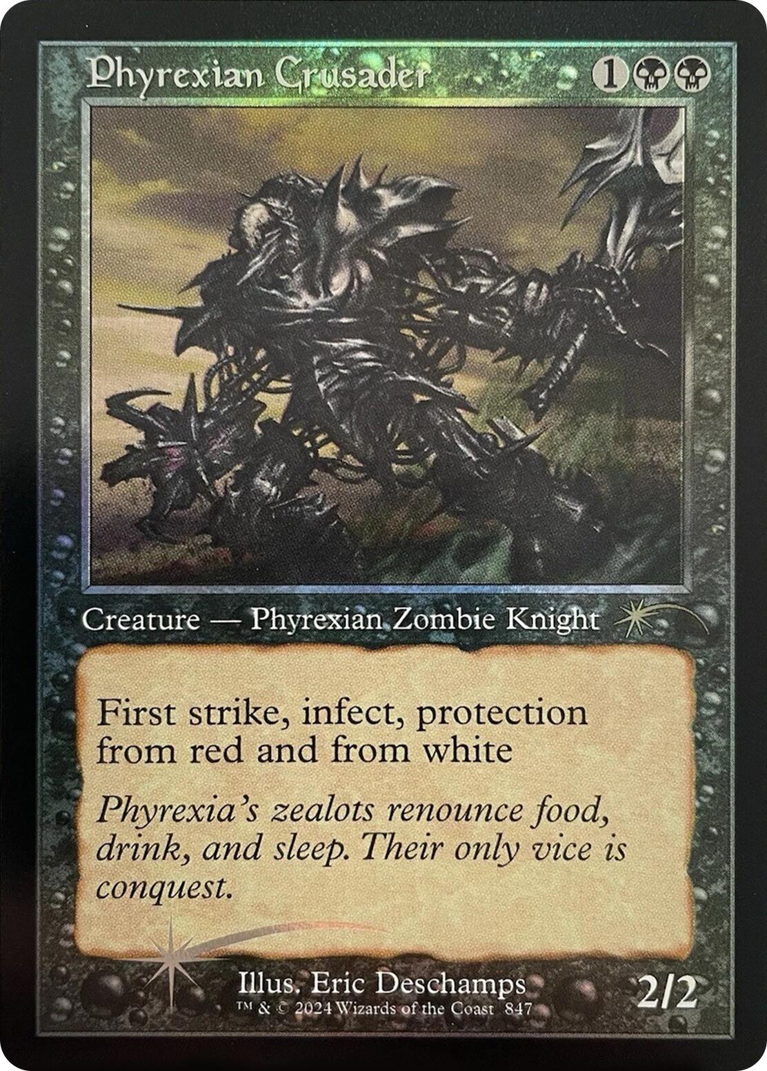 Phyrexian Crusader (Retro Frame) [Secret Lair Drop Series] | Good Games Cannington