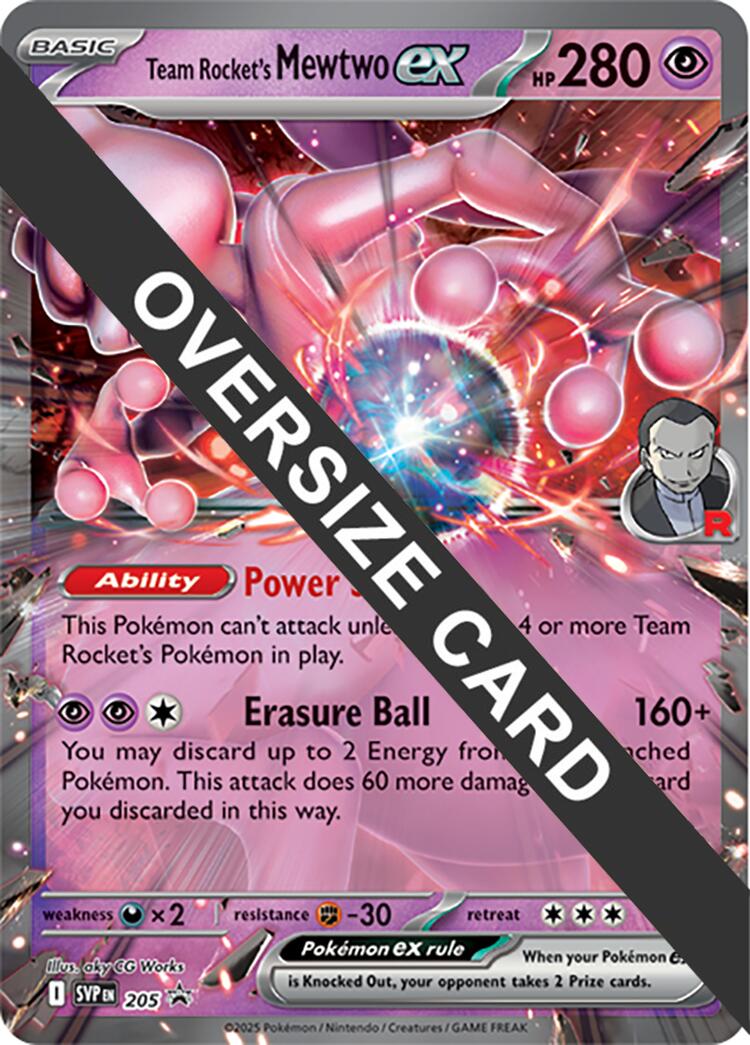 Team Rocket's Mewtwo ex (205) (Jumbo Card) [Scarlet & Violet: Black Star Promos] | Good Games Cannington