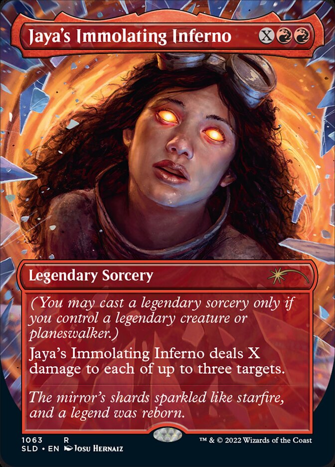 Jaya's Immolating Inferno (Borderless) [Secret Lair Drop Series] | Good Games Cannington