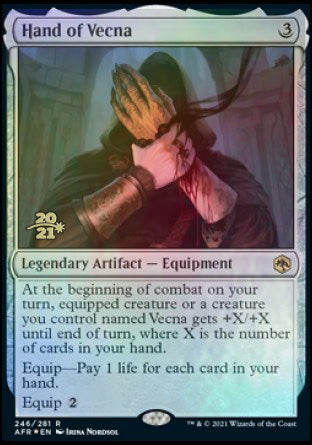 Hand of Vecna [Dungeons & Dragons: Adventures in the Forgotten Realms Prerelease Promos] | Good Games Cannington
