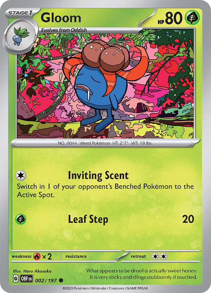 Gloom (002/197) [Scarlet & Violet: Obsidian Flames] | Good Games Cannington