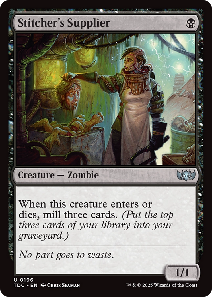 Stitcher's Supplier [Tarkir: Dragonstorm Commander] | Good Games Cannington