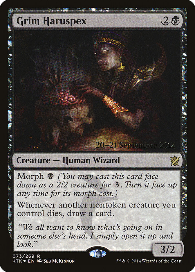 Grim Haruspex [Khans of Tarkir Prerelease Promos] | Good Games Cannington