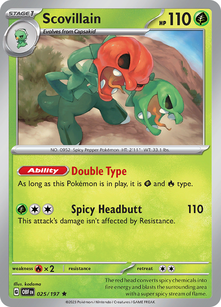 Scovillain (025/197) [Scarlet & Violet: Obsidian Flames] | Good Games Cannington