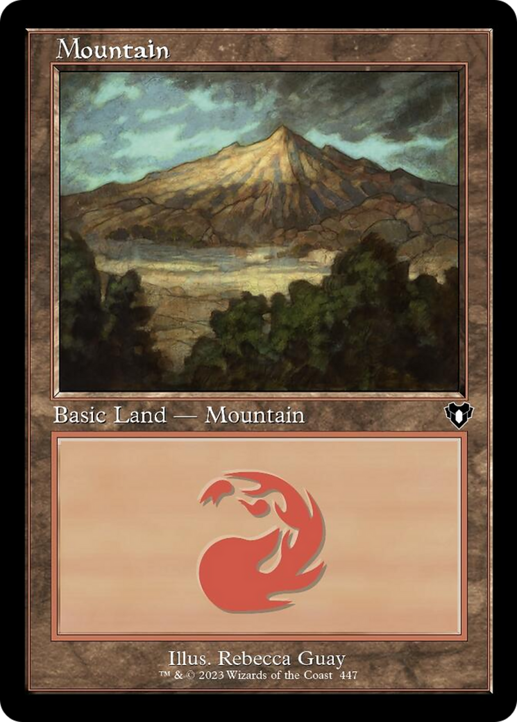 Mountain (447) (Retro) [Commander Masters] | Good Games Cannington
