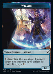 Kor Warrior // Wizard Double-Sided Token [Commander Legends: Battle for Baldur's Gate Tokens] | Good Games Cannington