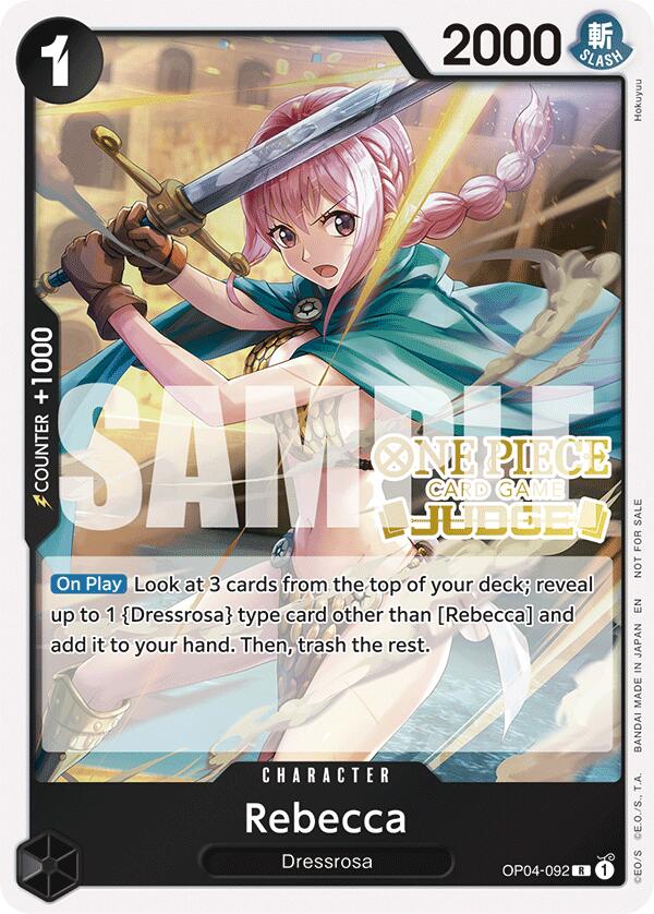 Rebecca (Judge Pack Vol. 6) [One Piece Promotion Cards] | Good Games Cannington