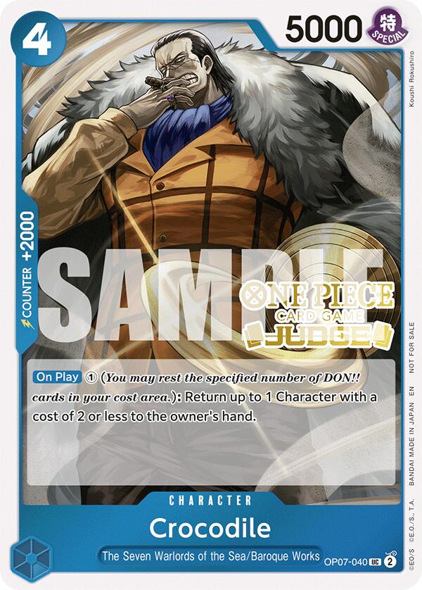 Crocodile (Judge Pack Vol. 6) [One Piece Promotion Cards] | Good Games Cannington
