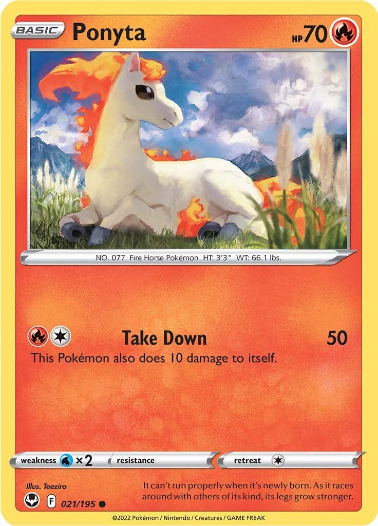 Ponyta (021/195) [Sword & Shield: Silver Tempest] | Good Games Cannington