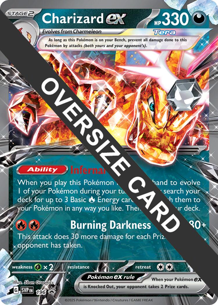 Charizard EX (196) (Jumbo Card) [Scarlet & Violet: Black Star Promos] | Good Games Cannington