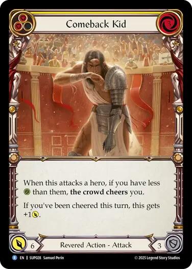 Comeback Kid (Yellow) [SUP028] (Super Slam)  Rainbow Foil | Good Games Cannington