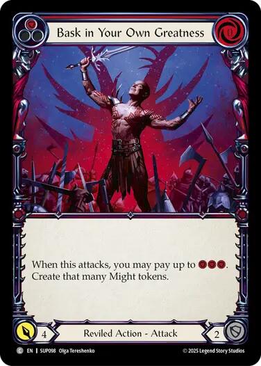 Bask in Your Own Greatness (Red) [SUP098] (Super Slam) | Good Games Cannington