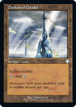 Darksteel Citadel Retro Frame 180 (Commander: The Brothers' War)  | Good Games Cannington