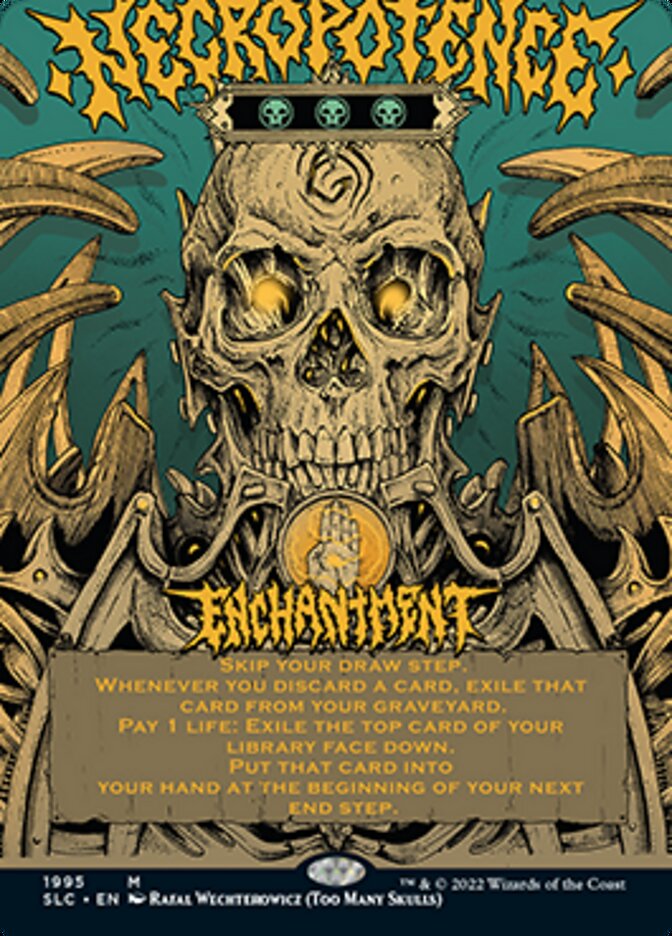 Necropotence (Borderless Alternate Art) [Secret Lair Countdown Kit] | Good Games Cannington