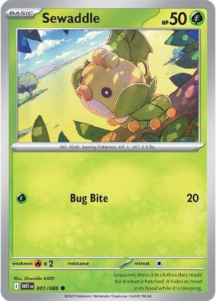 Sewaddle (001/086) [Scarlet & Violet: White Flare] | Good Games Cannington