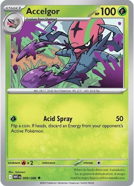 Accelgor (009/086) [Scarlet & Violet: White Flare] | Good Games Cannington