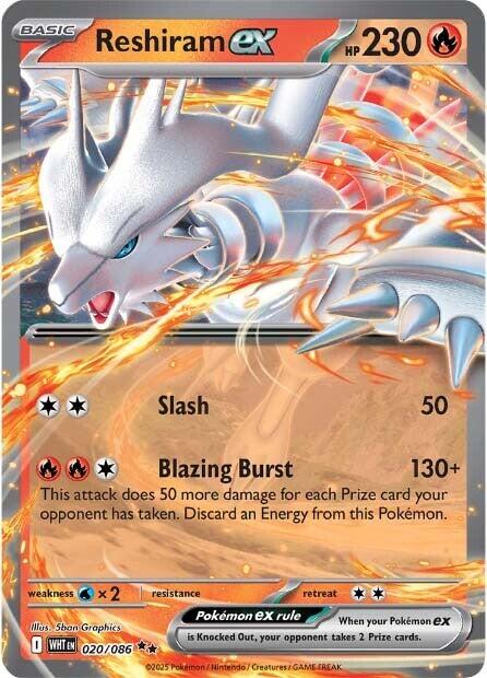 Reshiram ex (020/086) [Scarlet & Violet: White Flare] | Good Games Cannington