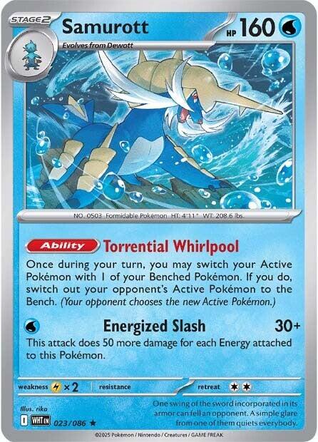 Samurott (023/086) [Scarlet & Violet: White Flare] | Good Games Cannington
