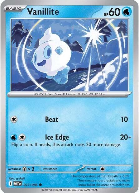 Vanillite (027/086) [Scarlet & Violet: White Flare] | Good Games Cannington