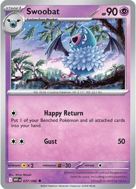 Swoobat (037/086) [Scarlet & Violet: White Flare] | Good Games Cannington