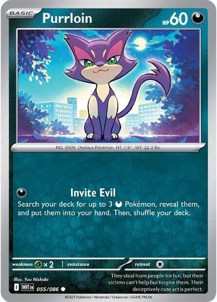 Purrloin (055/086) [Scarlet & Violet: White Flare] | Good Games Cannington