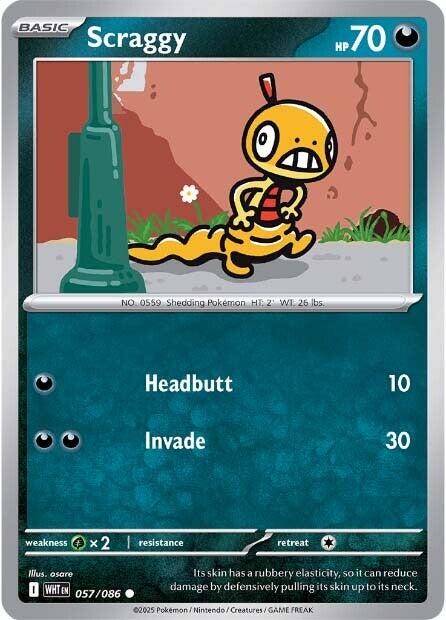 Scraggy (057/086) [Scarlet & Violet: White Flare] | Good Games Cannington