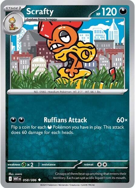 Scrafty (058/086) [Scarlet & Violet: White Flare] | Good Games Cannington
