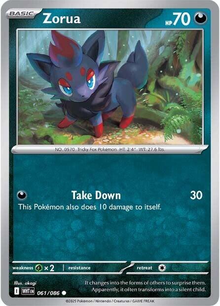 Zorua (061/086) [Scarlet & Violet: White Flare] | Good Games Cannington