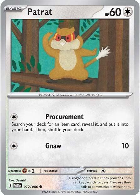 Patrat (072/086) [Scarlet & Violet: White Flare] | Good Games Cannington