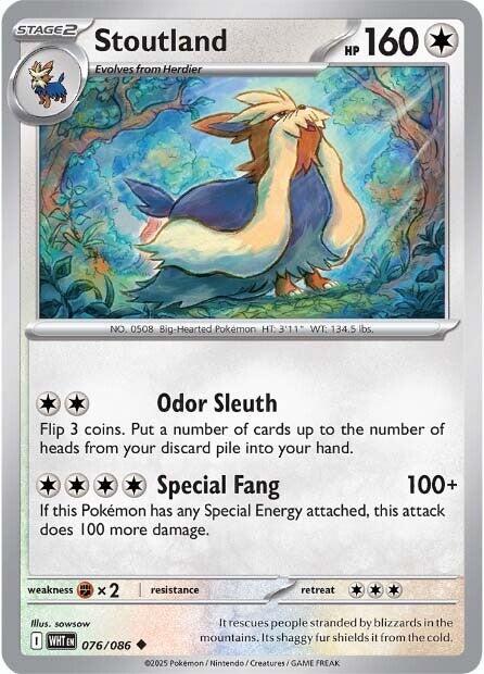 Stoutland (076/086) [Scarlet & Violet: White Flare] | Good Games Cannington