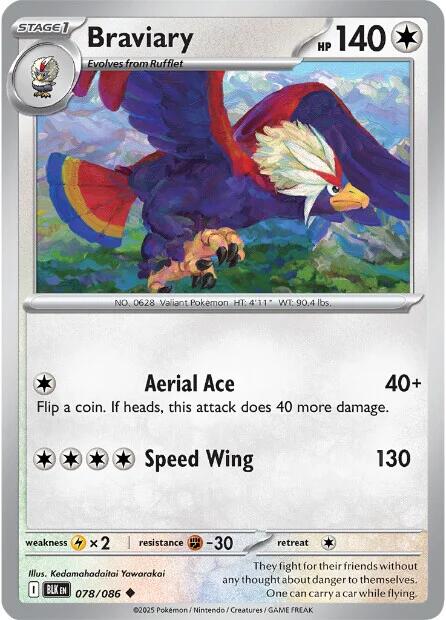 Braviary (078/086) [Scarlet & Violet: Black Bolt] | Good Games Cannington