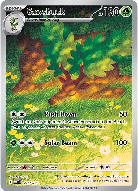 Sawsbuck (092/086) [Scarlet & Violet: White Flare] | Good Games Cannington
