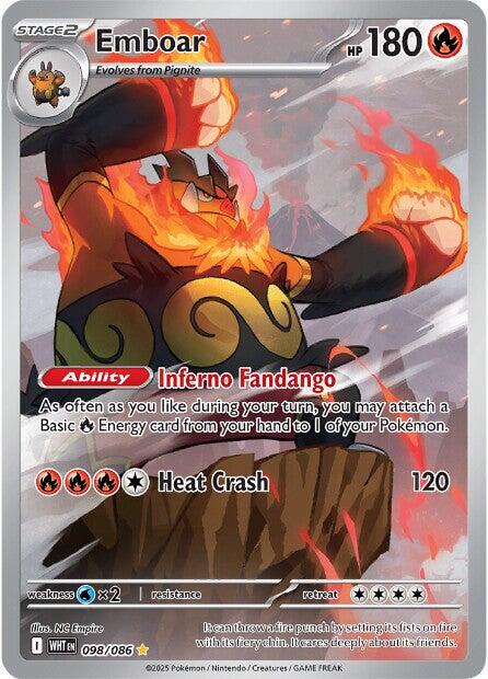Emboar (098/086) [Scarlet & Violet: White Flare] | Good Games Cannington