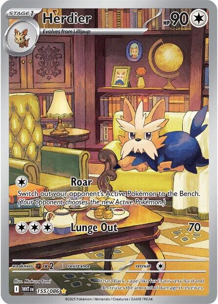 Herdier (155/086) [Scarlet & Violet: White Flare] | Good Games Cannington