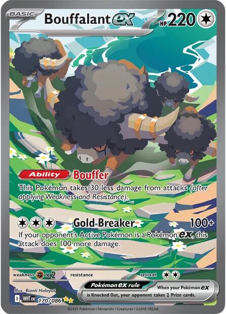 Bouffalant ex (170/086) [Scarlet & Violet: White Flare] | Good Games Cannington