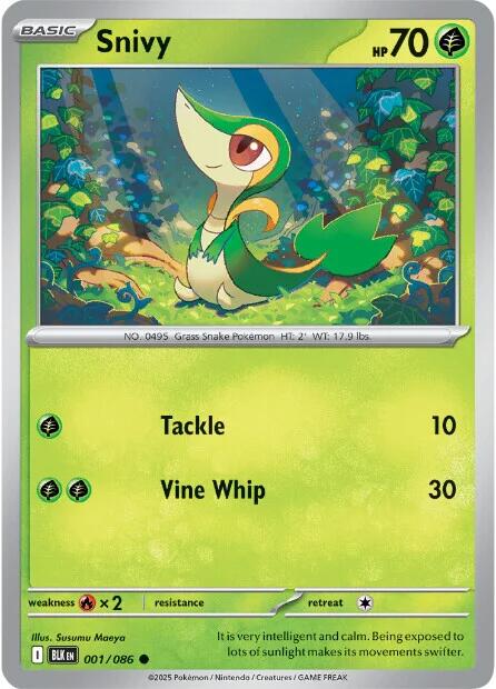 Snivy (001/086) [Scarlet & Violet: Black Bolt] | Good Games Cannington
