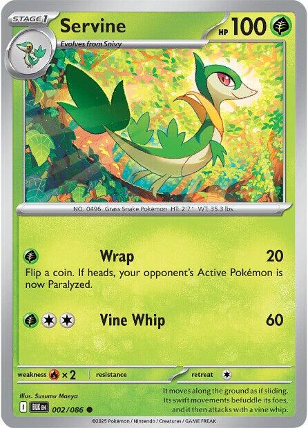 Servine (002/086) [Scarlet & Violet: Black Bolt] | Good Games Cannington