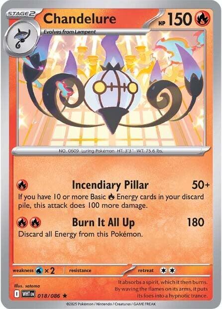 Chandelure (018/086) [Scarlet & Violet: White Flare] | Good Games Cannington