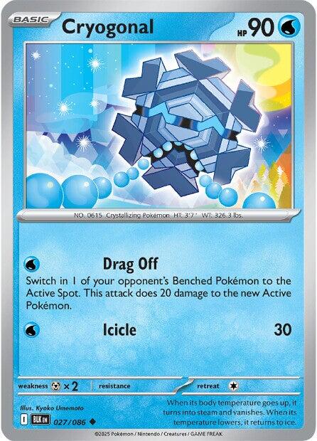 Cryogonal (027/086) [Scarlet & Violet: Black Bolt] | Good Games Cannington