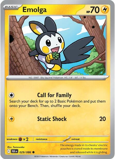 Emolga (029/086) [Scarlet & Violet: Black Bolt] | Good Games Cannington