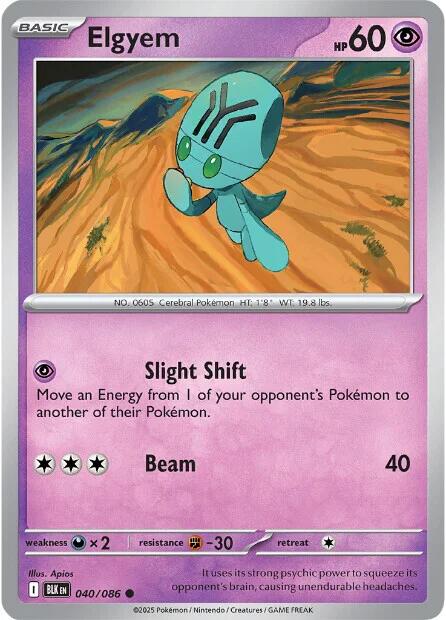 Elgyem (040/086) [Scarlet & Violet: Black Bolt] | Good Games Cannington