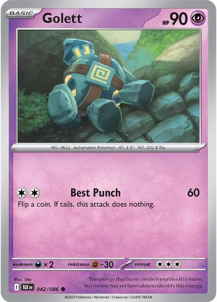 Golett (042/086) [Scarlet & Violet: Black Bolt] | Good Games Cannington