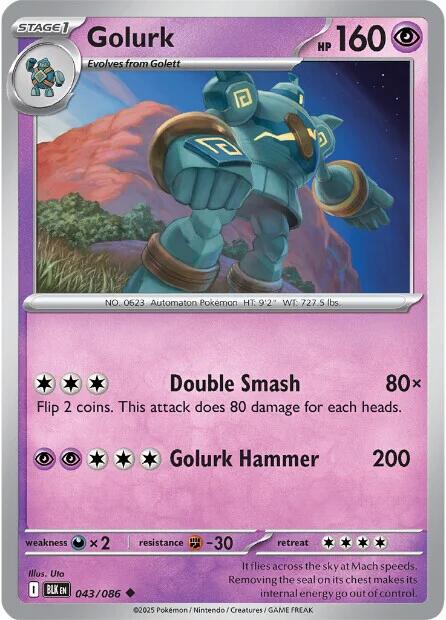 Golurk (043/086) [Scarlet & Violet: Black Bolt] | Good Games Cannington