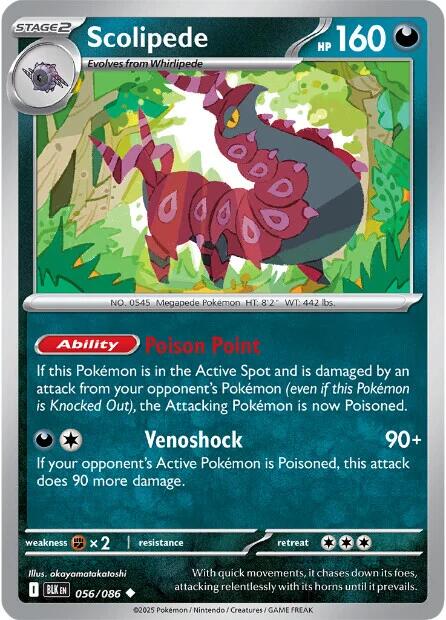 Scolipede (056/086) [Scarlet & Violet: Black Bolt] | Good Games Cannington